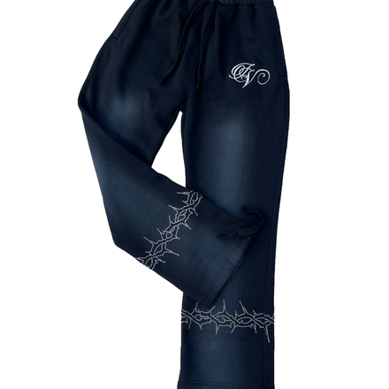 THORN$ Sweatpants Black